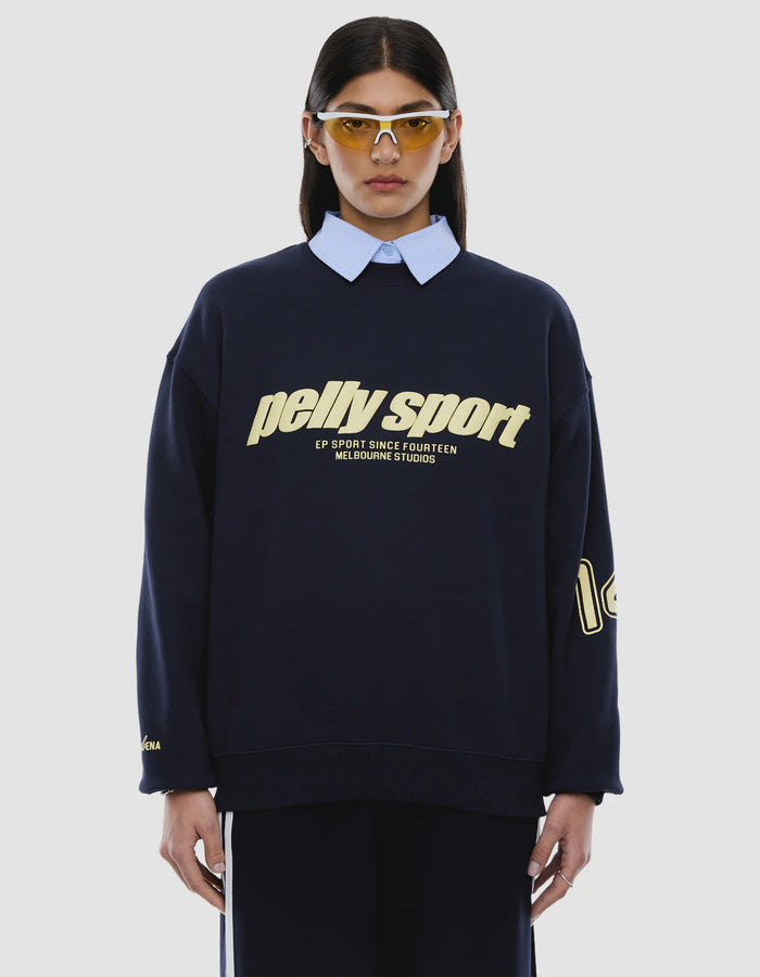 ENA SPORTS SWEATER - NAVY