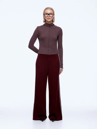 Alessia Relaxed Pant - Burgandy