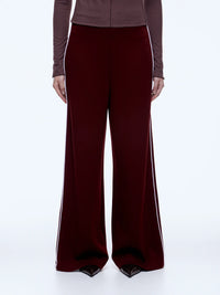 Alessia Relaxed Pant - Burgandy