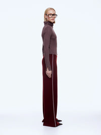 Alessia Relaxed Pant - Burgandy