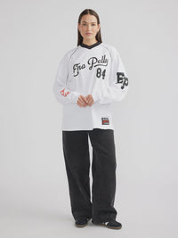 SCRIPT JERSEY LONG SLEEVE TEE