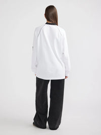 SCRIPT JERSEY LONG SLEEVE TEE