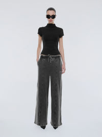 ANDIE TRACK PANT - Washed Shawdow Grey