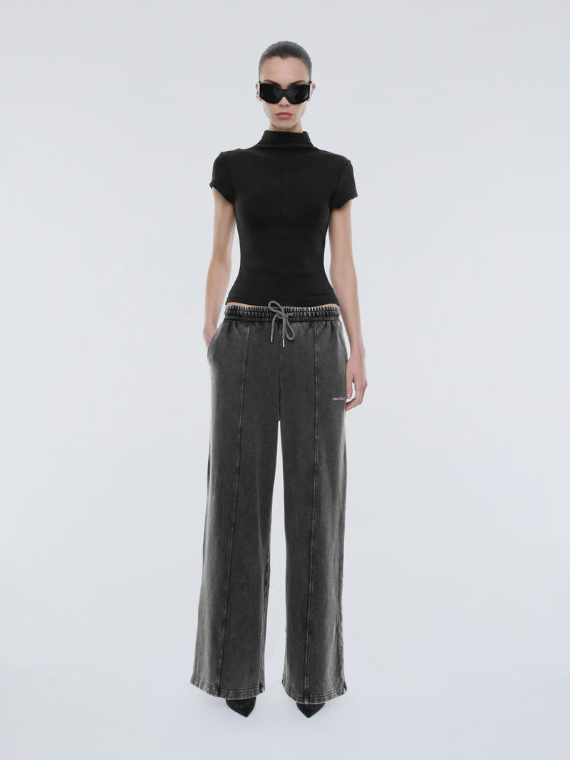 ANDIE TRACK PANT - Washed Shawdow Grey