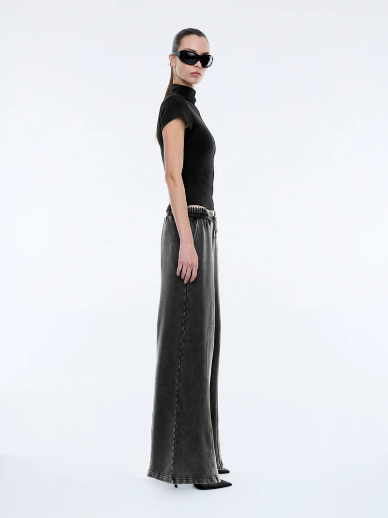 ANDIE TRACK PANT - Washed Shawdow Grey
