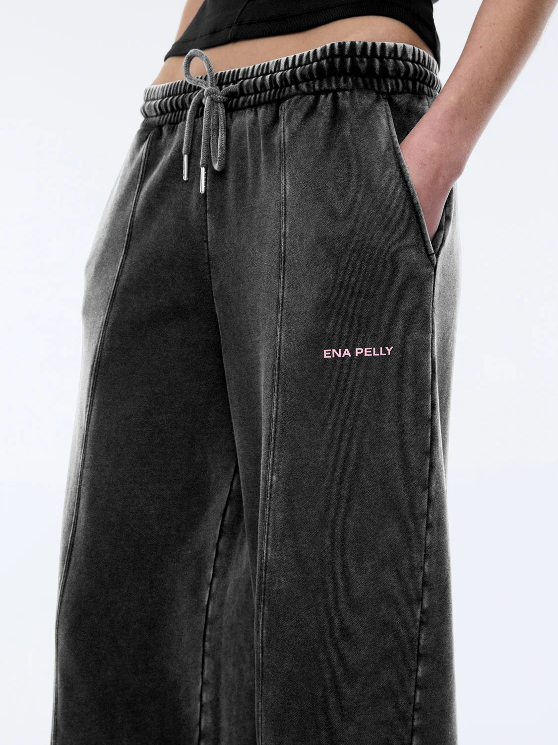 ANDIE TRACK PANT - Washed Shawdow Grey