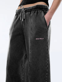 ANDIE TRACK PANT - Washed Shawdow Grey