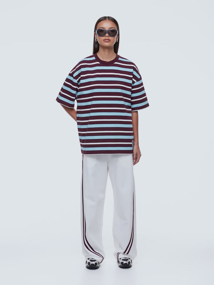 Maeve Relaxed Tee Blue Stripe