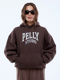 PELLY STUDIO HOODIE - MOCHA
