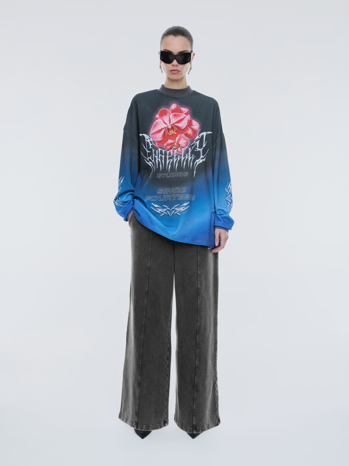 ORCHID LONG SLEVE TEE DRESS