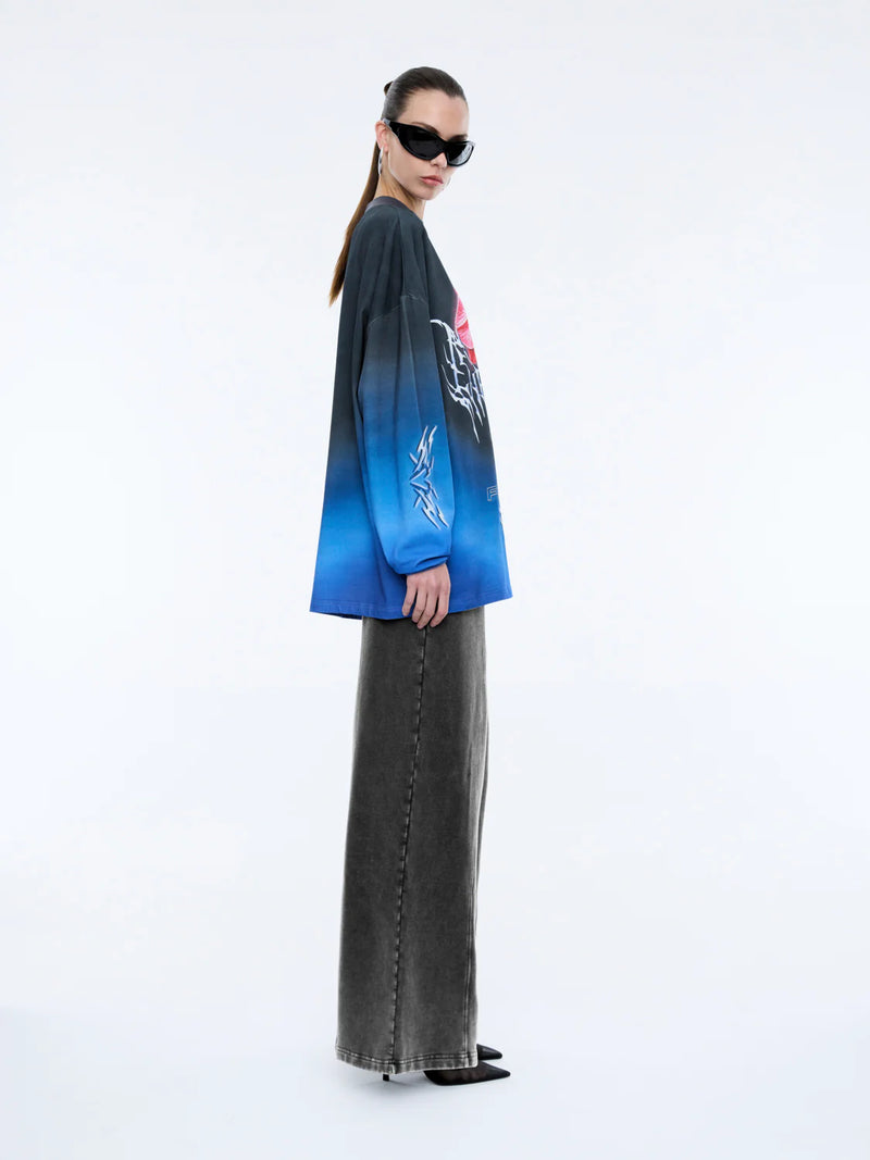 ORCHID LONG SLEVE TEE DRESS