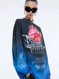 ORCHID LONG SLEVE TEE DRESS