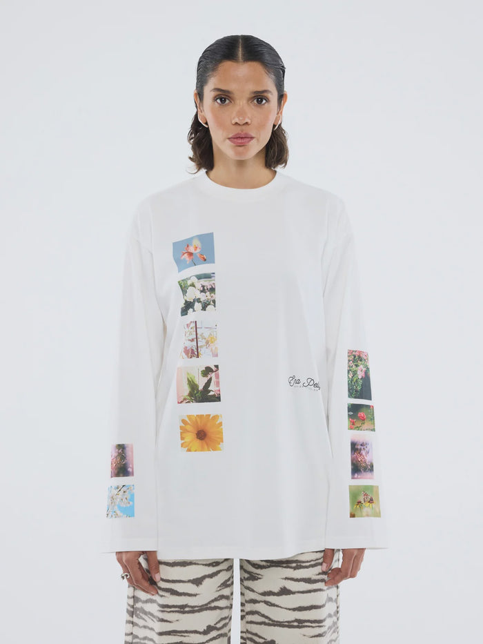 TILED FLORAL LONG SLEEVE TEE