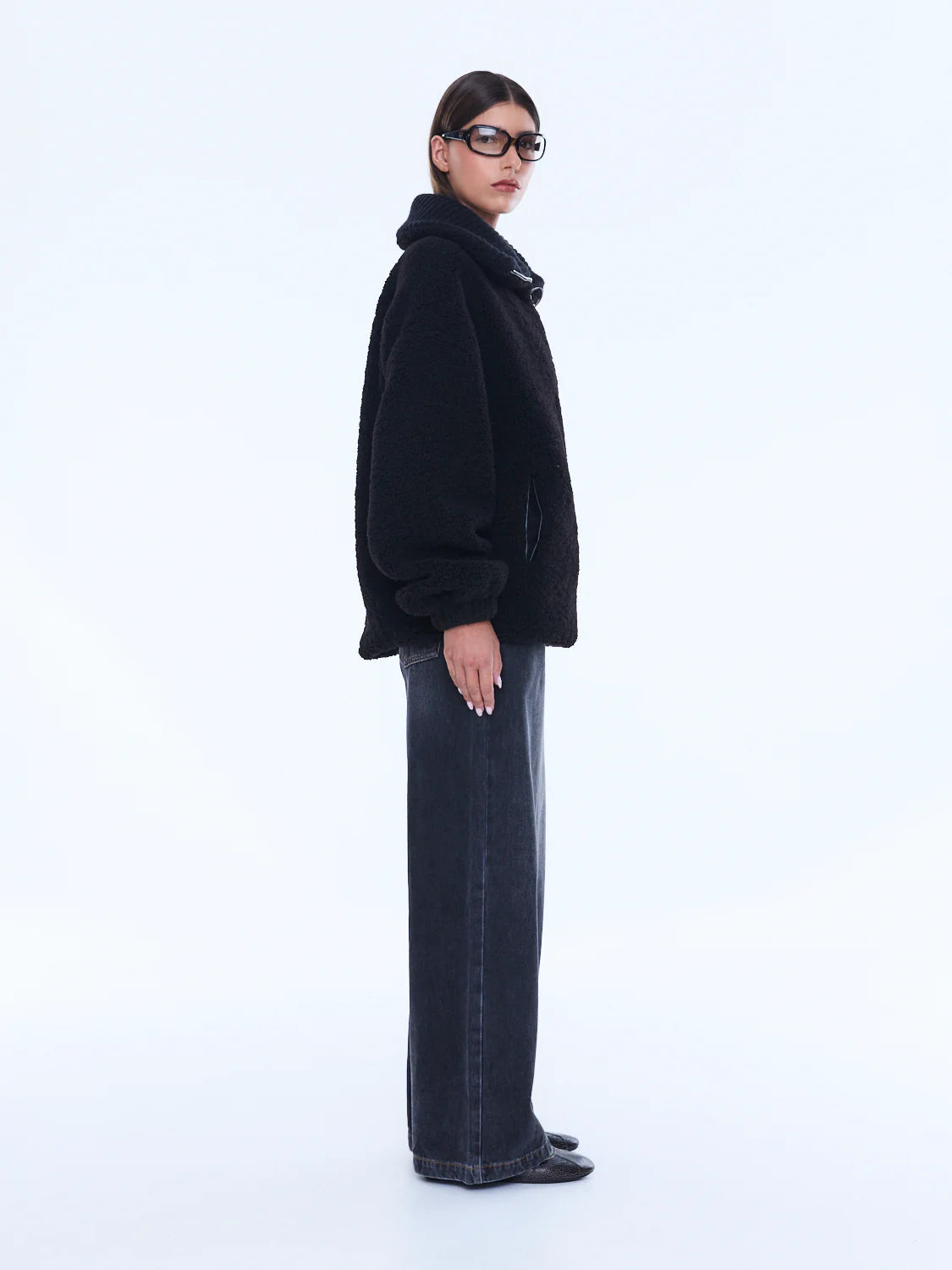 WINNIE QTR ZIP - BLACK