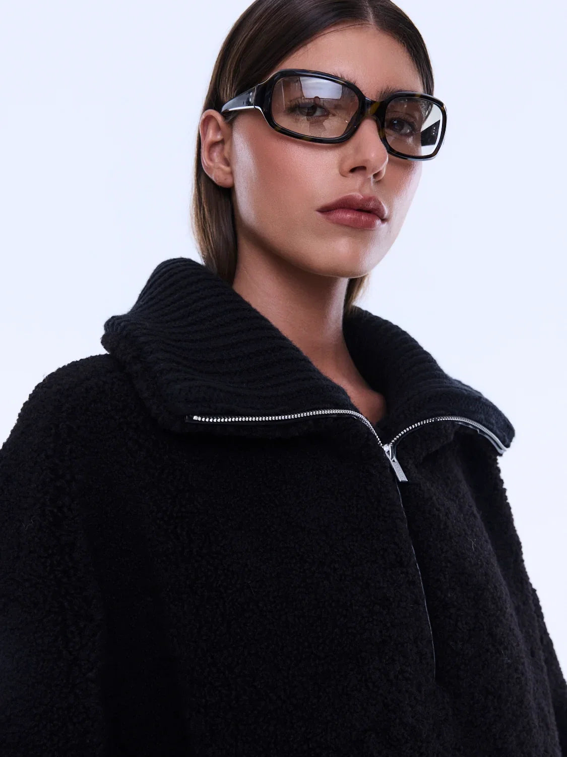 WINNIE QTR ZIP - BLACK