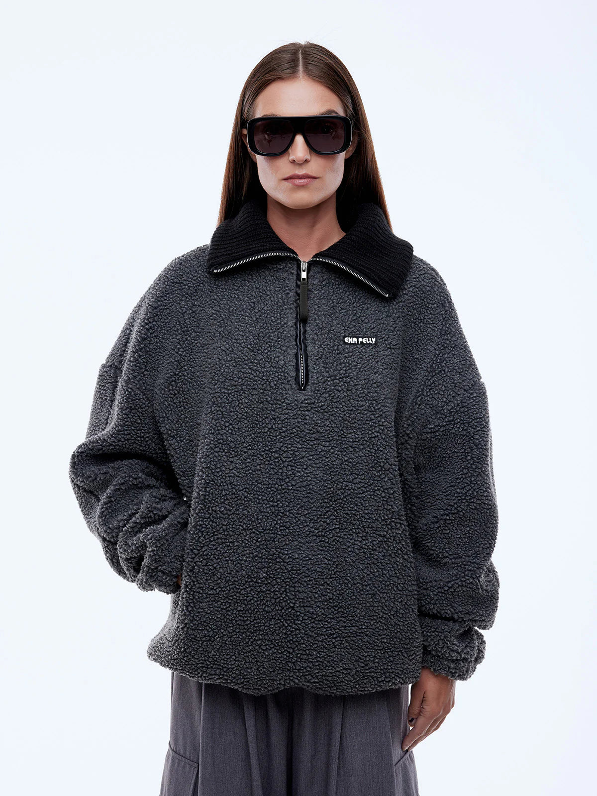 WINNIE QTR ZIP - BLACK