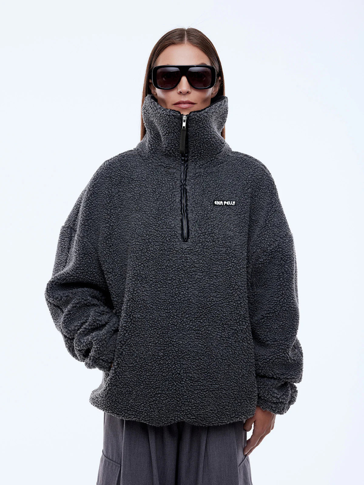 WINNIE QTR ZIP - BLACK