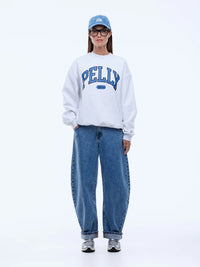 PELLY COLLEGIATE SWEATSHIRT - MARLE WHITE