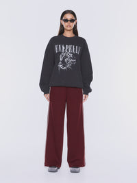 Mila Oversized Sweater Vintage Black Cheetah