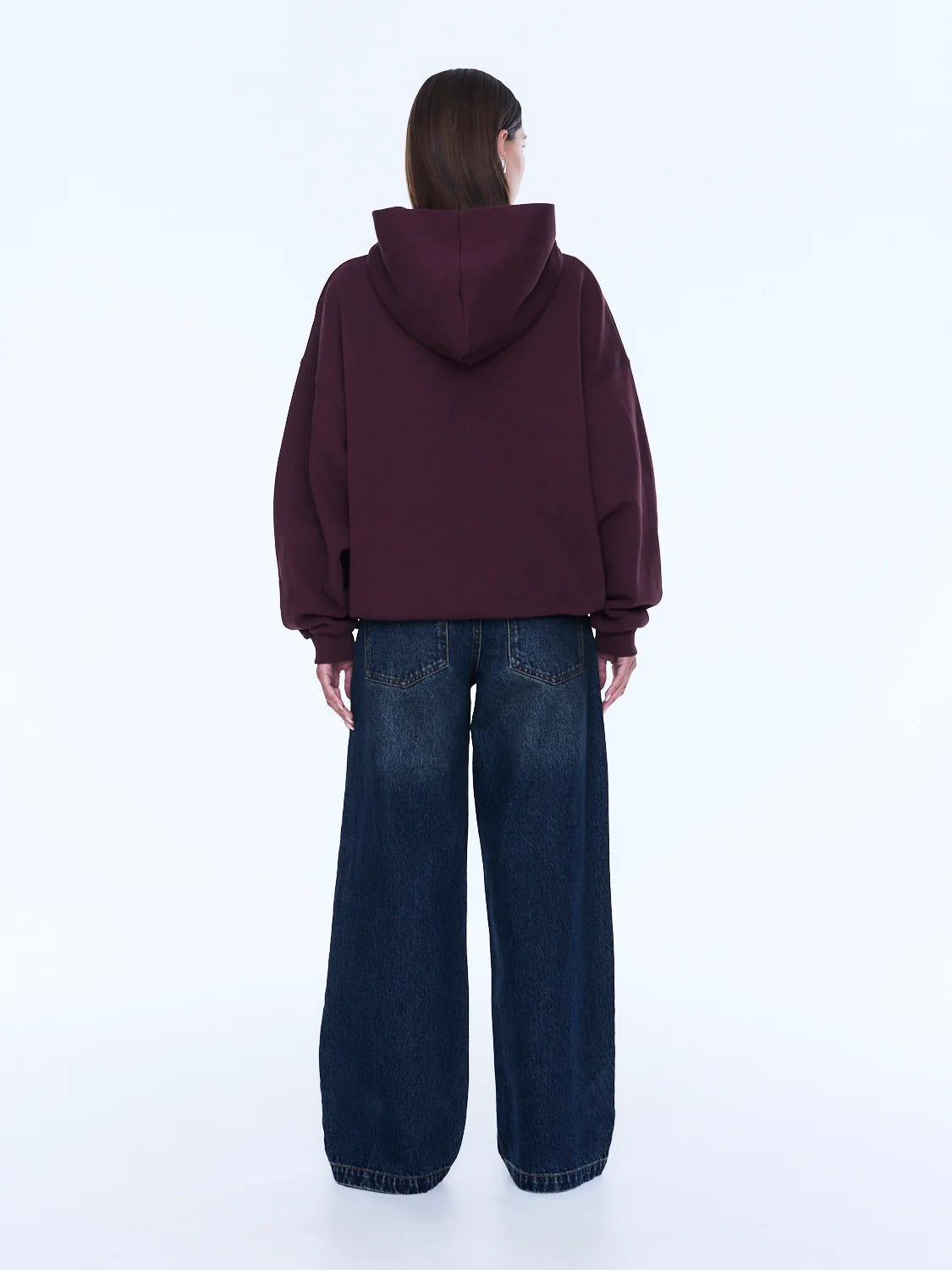 Cassie Oversized Hoodie Deep Cherry