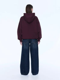 Cassie Oversized Hoodie Deep Cherry