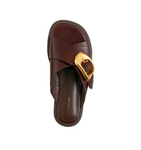 ELLE - Choc Leather