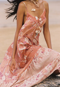 Isola Strappy Dress - Sunfade Pink