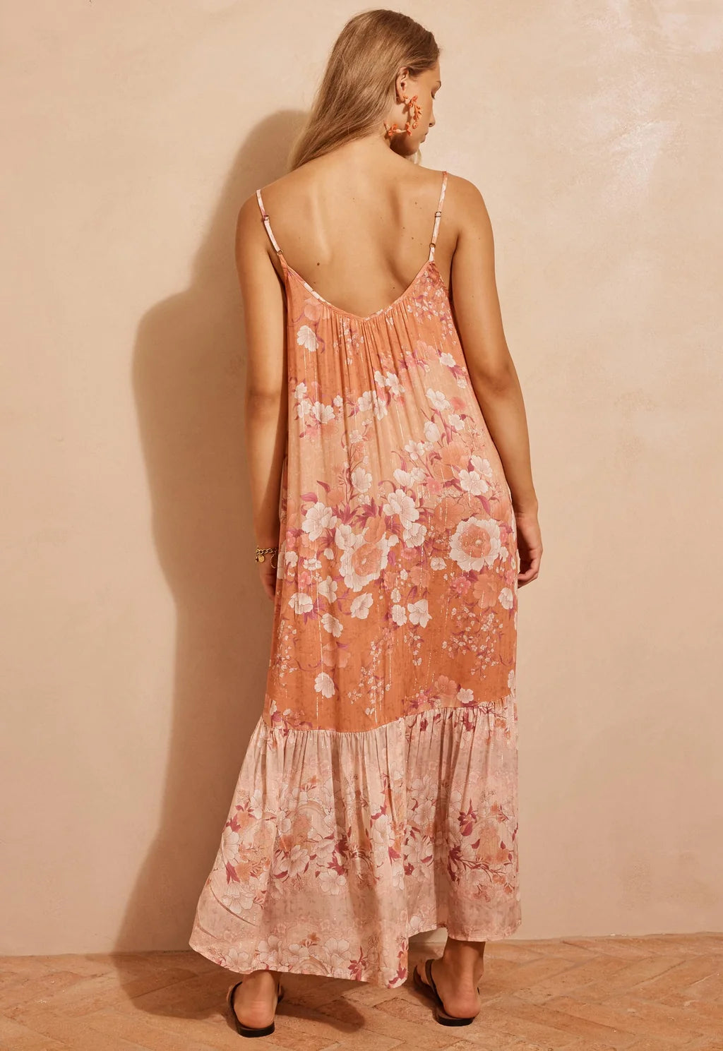 Isola Strappy Dress - Sunfade Pink