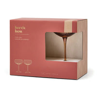 THE LOU COUPE GLASS - AMBER