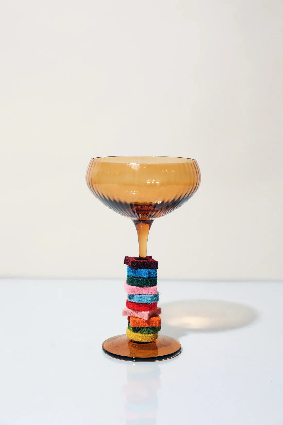 THE LOU COUPE GLASS - AMBER