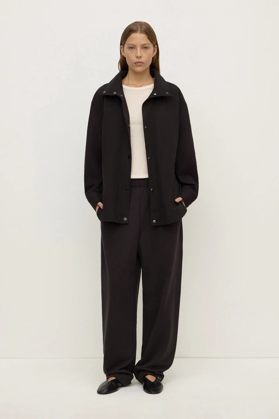 Harper Cotton Jacket Black