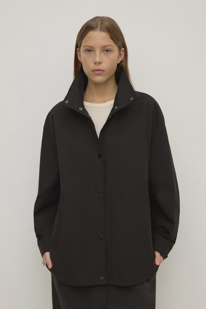 Harper Cotton Jacket Black