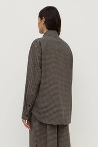 Harriet Check Long Sleeve Shirt - Brown/Black