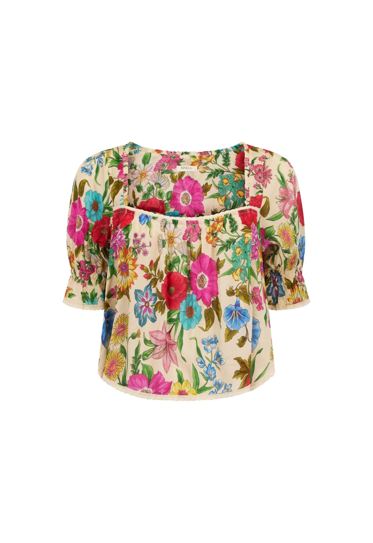 Valley of the Dolls Short Sleeve Blouse - Opal