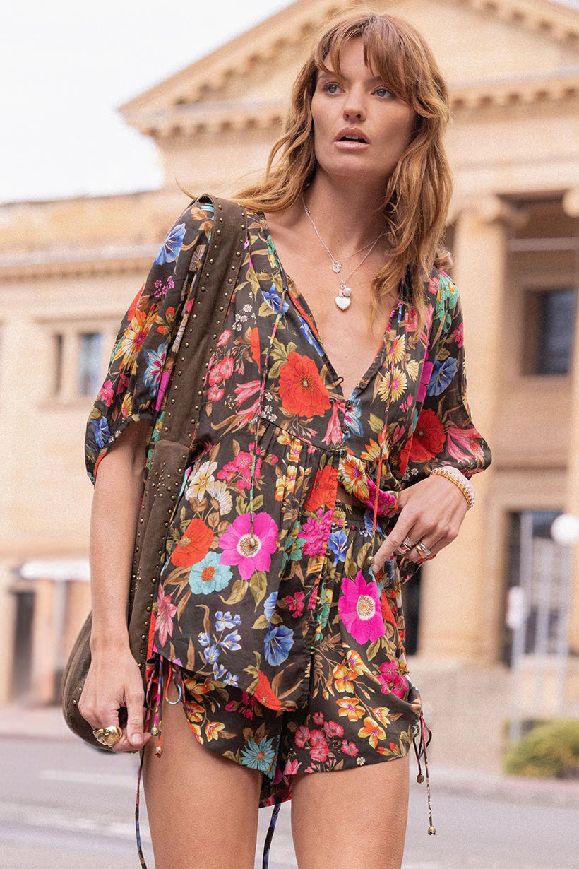 Valley of the Dolls Boho Blouse - Onyx