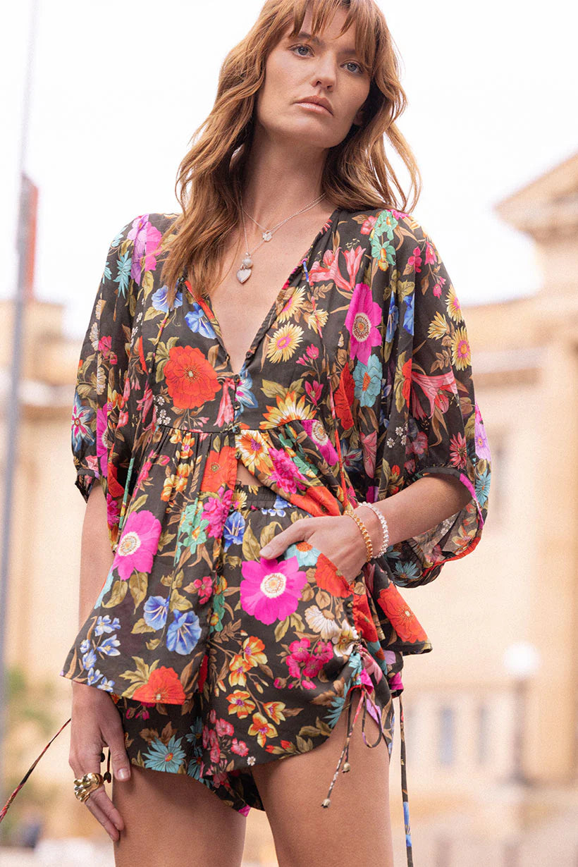 Valley of the Dolls Boho Blouse - Onyx