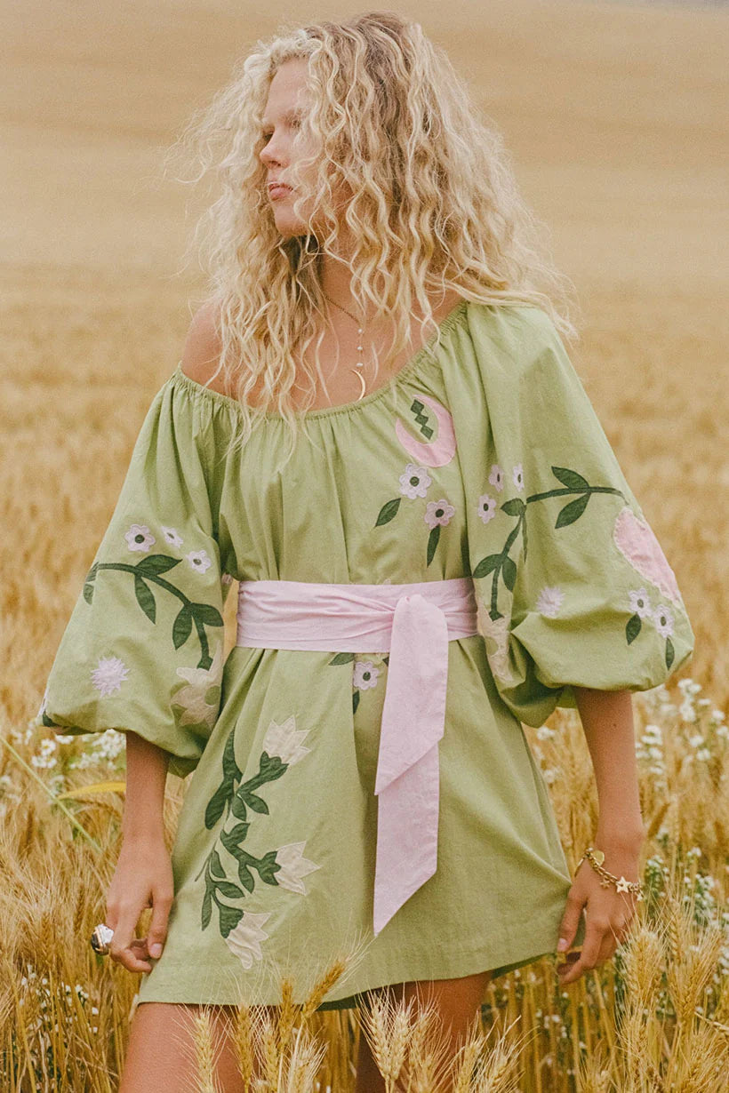 Wonderland Dress - Lime Essence