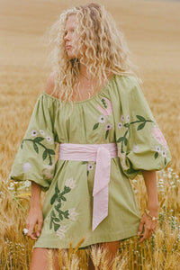 Wonderland Dress - Lime Essence