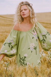 Wonderland Dress - Lime Essence