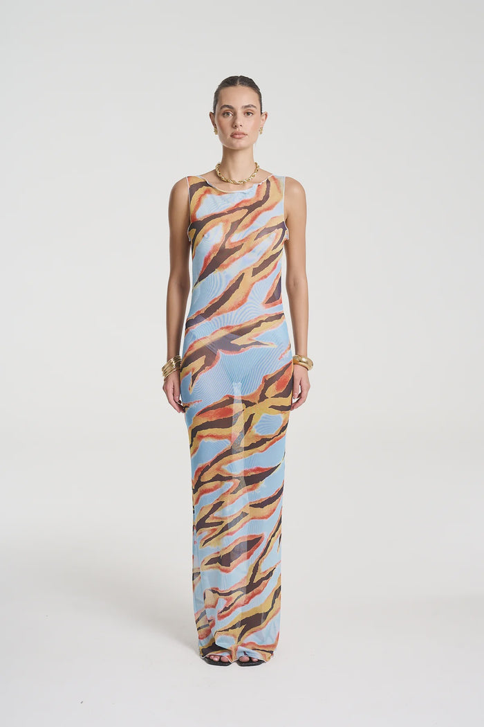 MESH MAXI DRESS - ZANZIBAR