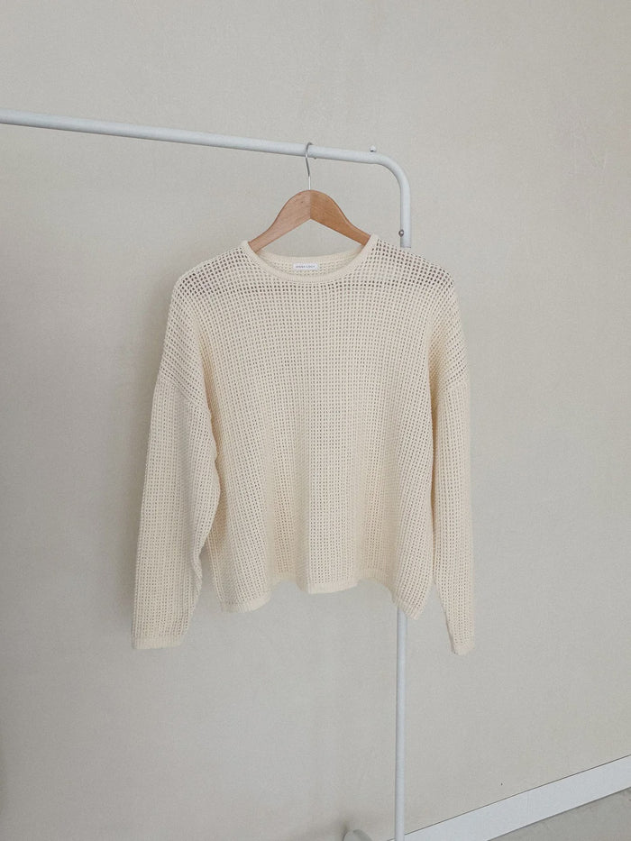 CROPPED PULLOVER | CREAM