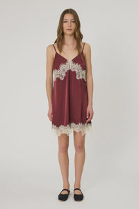 LARA MINI DRESS - POMEGRANATE