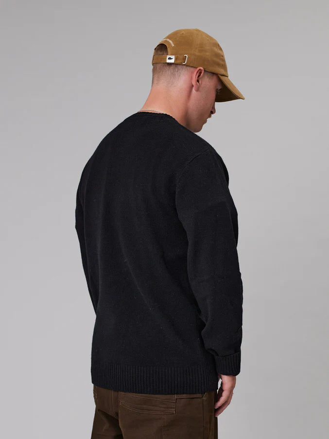 MERINO SEA CREW - BLACK