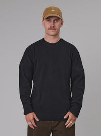 MERINO SEA CREW - BLACK