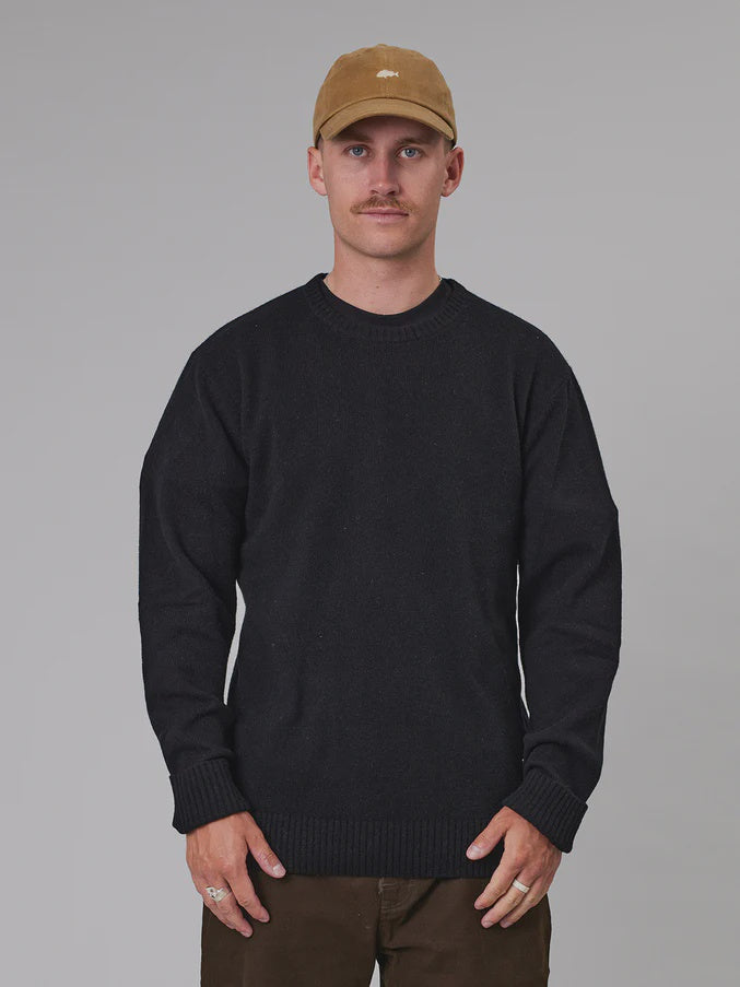 MERINO SEA CREW - BLACK