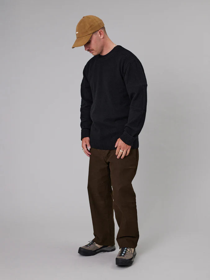 MERINO SEA CREW - BLACK