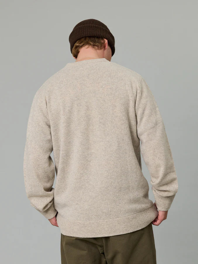 MERINO SEA CREW - GREY FEATHER