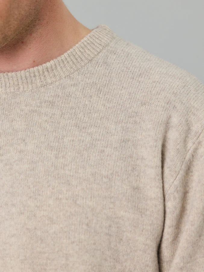 MERINO SEA CREW - GREY FEATHER