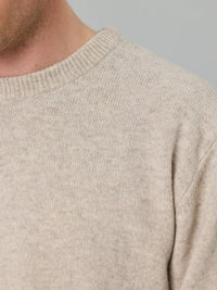 MERINO SEA CREW - GREY FEATHER