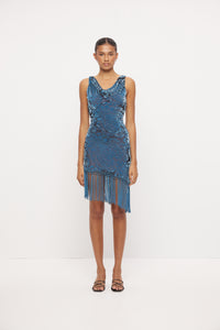 Viola Mini Dress - Moonlight Blue